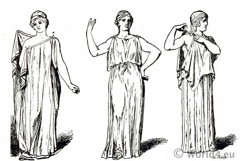 difference between peplos and chitons